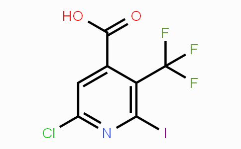 CAS No. 886761-93-9, 2-Chloro-6-iodo-5-(trifluoromethyl)isonicotinic acid