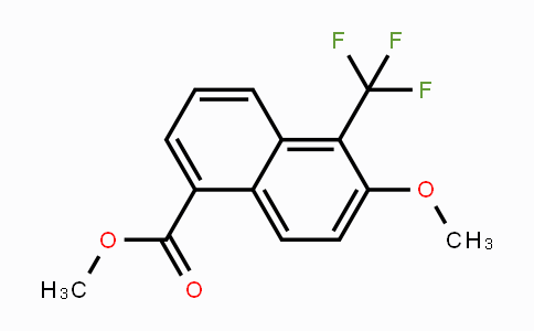 CAS No. 84532-73-0, 6-Methoxy-5-trifluoromethyl-naphthalene-1-carboxylic acid methyl ester