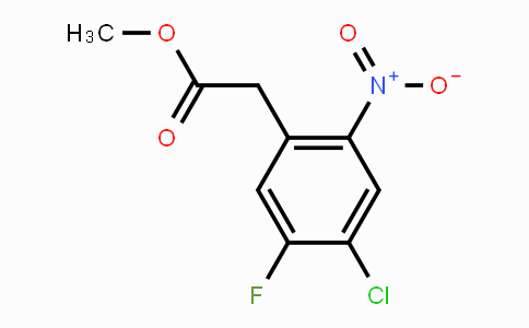 CAS No. 1360438-46-5, (4-Chloro-5-fluoro-2-nitro-phenyl)-acetic acid methyl ester