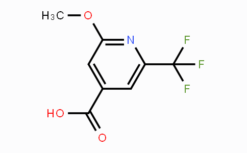 CAS No. 1227581-20-5, 2-Methoxy-6-(trifluoromethyl)isonicotinic acid