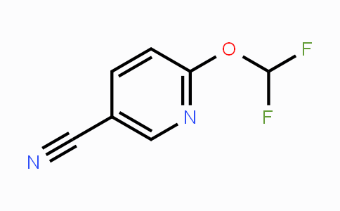 CAS No. 1198103-42-2, 6-Difluoromethoxy-nicotinonitrile