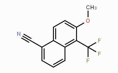 CAS No. 103604-49-5, 6-Methoxy-5-trifluoromethyl-naphthalene-1-carbonitrile