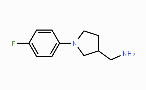 CAS No. 933712-85-7, C-[1-(4-Fluoro-phenyl)-pyrrolidin-3-yl]-methylamine