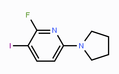 CAS No. 1203499-32-4, 2-Fluoro-3-iodo-6-pyrrolidin-1-yl-pyridine