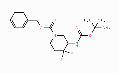 CAS No. 1052713-44-6, 3-tert-Butoxycarbonylamino-4,4-difluoro-piperidine-1-carboxylic acid benzyl ester