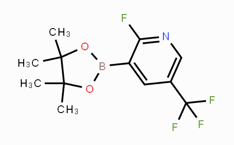 CAS No. 1128269-66-8, 2-Fluoro-3-(4,4,5,5-tetramethyl-1,3,2-dioxaborolan-2-yl)-5-(trifluoromethyl)pyridine