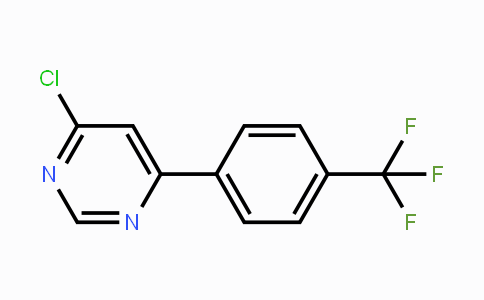 CAS No. 659729-09-6, 4-Chloro-6-(4-(trifluoromethyl)phenyl)pyrimidine