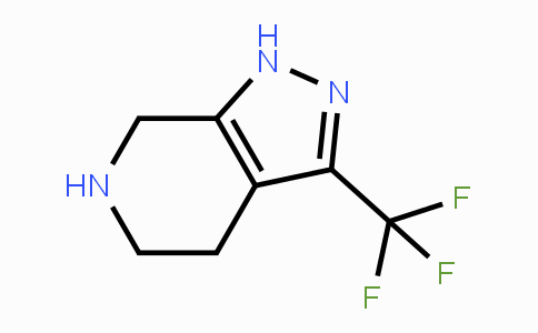 CAS No. 853784-21-1, 3-(Trifluoromethyl)-4,5,6,7-tetrahydro-1H-pyrazolo[3,4-c]pyridine
