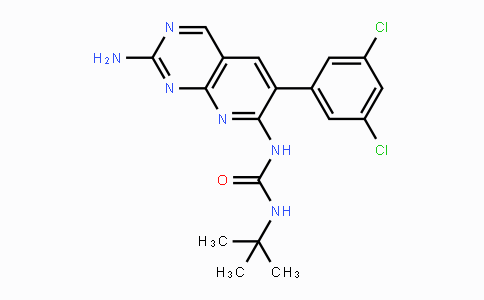 CAS No. 1135256-66-4, 1-(2-Amino-6-(3,5-dichlorophenyl)pyrido[2,3-d]pyrimidin-7-yl)-3-(tert-butyl)urea