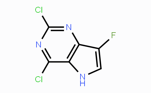 CAS No. 1379307-68-2, 2,4-Dichloro-7-fluoro-5H-pyrrolo[3,2-d]pyrimidine