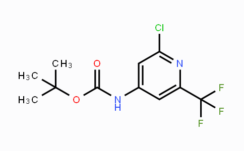 CAS No. 1373223-18-7, tert-Butyl (2-chloro-6-(trifluoromethyl)pyridin-4-yl)carbamate