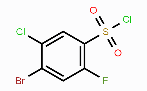 CAS No. 1208075-41-5, 4-BroMo-5-chloro-2-fluorobenzene-1-sulfonyl chloride