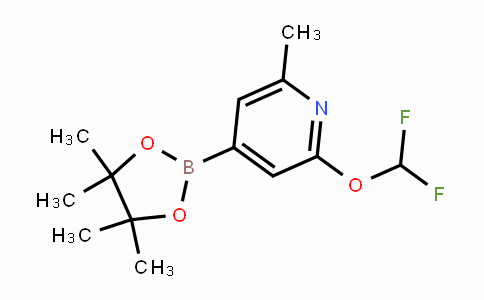 CAS No. 1402238-41-8, 2-Difluoromethoxy-6-methylpyridine-4-boronic acid pinacol ester