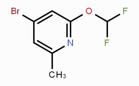 CAS No. 1227184-58-8, 4-Bromo-2-(difluoroMethoxy)-6-Methylpyridine