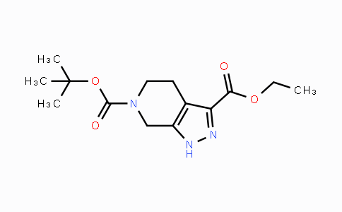 CAS No. 821785-75-5, 6-tert-Butyl 3-ethyl 4,5-dihydro-1H-pyrazolo[3,4-c]pyridine-3,6(7H)-dicarboxylate