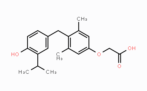 CAS No. 211110-63-3, 2-(4-(4-Hydroxy-3-isopropylbenzyl)-3,5-dimethylphenoxy)acetic acid