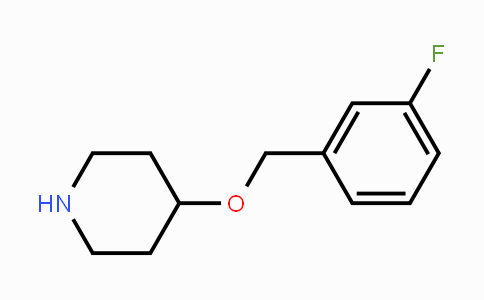 CAS No. 1185298-16-1, 4-((3-Fluorobenzyl)oxy)piperidine