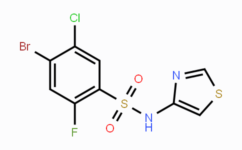 4-Bromo-5-chloro-2-fluoro-N-(thiazol-4-yl)benzenesulfonamide