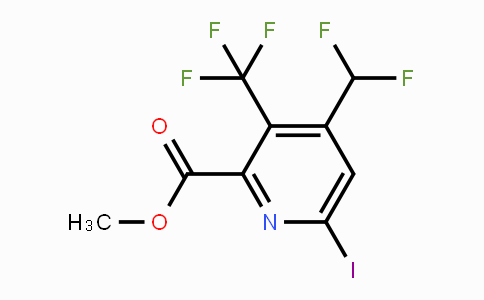 CAS No. 1805547-98-1, Methyl 4-(difluoromethyl)-6-iodo-3-(trifluoromethyl)pyridine-2-carboxylate
