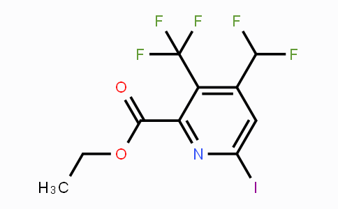 1807013-11-1 | Ethyl 4-(difluoromethyl)-6-iodo-3-(trifluoromethyl)pyridine-2-carboxylate