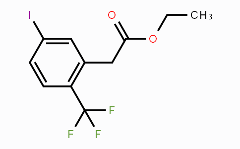 1261500-55-3 | Ethyl 5-iodo-2-(trifluoromethyl)phenylacetate
