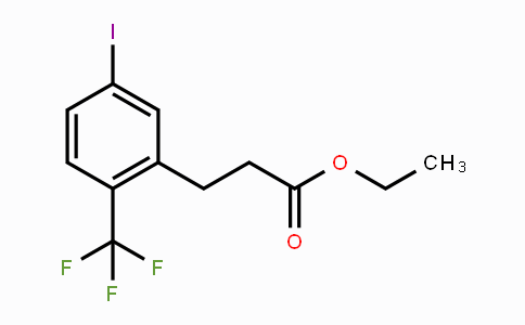 CAS No. 1261763-12-5, Ethyl 3-(5'-iodo-2'-(trifluoromethyl)phenyl)propionate
