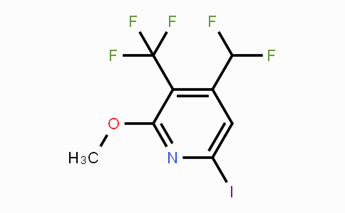 CAS No. 1805089-78-4, 4-(Difluoromethyl)-6-iodo-2-methoxy-3-(trifluoromethyl)pyridine