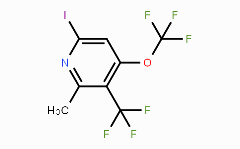 CAS No. 1806171-46-9, 6-Iodo-2-methyl-4-(trifluoromethoxy)-3-(trifluoromethyl)pyridine