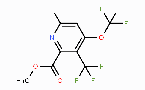 CAS No. 1804841-53-9, Methyl 6-iodo-4-(trifluoromethoxy)-3-(trifluoromethyl)pyridine-2-carboxylate