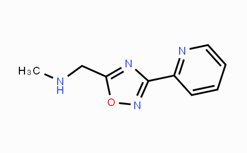 CAS No. 1041571-45-2, N-Methyl-1-(3-(pyridin-2-yl)-1,2,4-oxadiazol-5-yl)methanamine