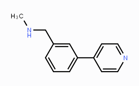 CAS No. 852180-67-7, N-Methyl(3-(pyridin-4-yl)phenyl)methanamine