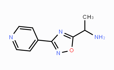 CAS No. 915924-45-7, 1-(3-(Pyridin-4-yl)-1,2,4-oxadiazol-5-yl)ethanamine