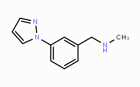 CAS No. 956533-47-4, 1-(3-(1H-Pyrazol-1-yl)phenyl)-N-methylmethanamine