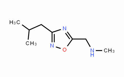 CAS No. 915924-39-9, 1-(3-Isobutyl-1,2,4-oxadiazol-5-yl)-N-methylmethanamine