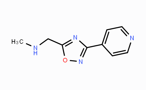 CAS No. 915921-76-5, N-Methyl-1-(3-(pyridin-4-yl)-1,2,4-oxadiazol-5-yl)methanamine