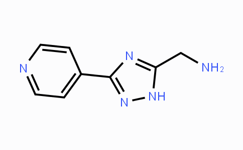 CAS No. 131052-50-1, (3-(Pyridin-4-yl)-1H-1,2,4-triazol-5-yl)methanamine