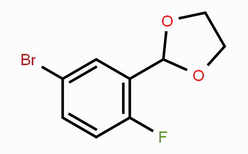 CAS No. 679840-30-3, 2-(5-Bromo-2-fluorophenyl)-1,3-dioxolane
