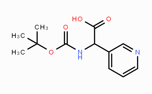 CAS No. 347187-29-5, [(tert-Butoxycarbonyl)amino](pyridin-3-yl)acetic acid