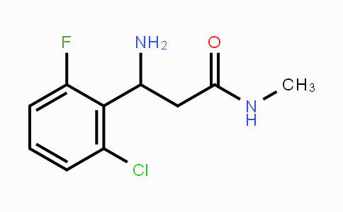 CAS No. 1193386-44-5, 3-Amino-3-(2-chloro-6-fluorophenyl)-N-methylpropanamide