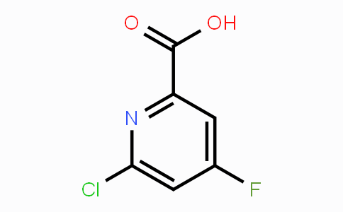 CAS No. 1060809-28-0, 6-Chloro-4-fluoropicolinic acid