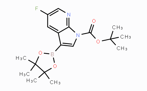 CAS No. 1073338-93-8, Tert-butyl 5-fluoro-3-(4,4,5,5-tetramethyl-1,3,2-dioxaborolan-2-yl)-1h-pyrrolo[2,3-b]pyridine-1-carboxylate