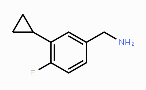 CAS No. 1063733-90-3, (3-Cyclopropyl-4-fluorophenyl)methanamine