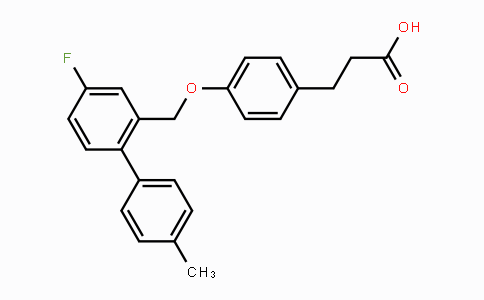 CAS No. 1374516-07-0, 3-(4-{[5-fluoro-2-(4-methylphenyl)phenyl]methoxy}phenyl)propanoic acid