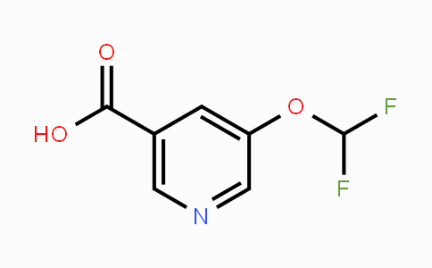 CAS No. 1256826-25-1, 5-(Difluoromethoxy)nicotinic acid