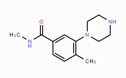 CAS No. 1018569-97-5, N,4-Dimethyl-3-(piperazin-1-yl)benzamid