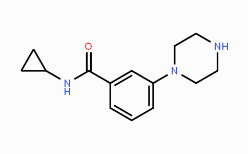 CAS No. 1018308-32-1, N-Cyclopropyl-3-(piperazin-1-yl)benzamide