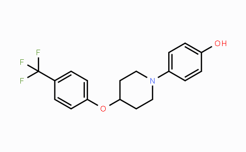 CAS No. 681509-01-3, 4-(4-(4-(Trifluoromethyl)phenoxy)piperidin-1-yl)phenol