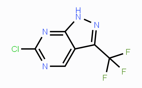 CAS No. 1211590-25-8, 6-Chloro-3-(trifluoromethyl)-1H-pyrazolo[3,4-d]pyrimidine