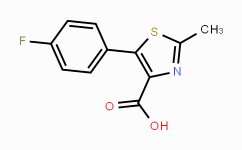 CAS No. 433283-22-8, 5-(4-Fluoro-phenyl)-2-methyl-thiazole-4-carboxylic acid