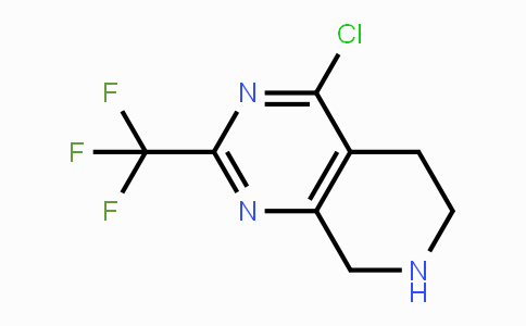 CAS No. 763925-38-8, 4-Chloro-2-(trifluoromethyl)-5,6,7,8-tetrahydropyrido[3,4-d]pyrimidine